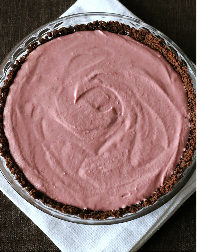 Gluten-free Chocolate Raspberry Mousse Pie {Dairy-free}