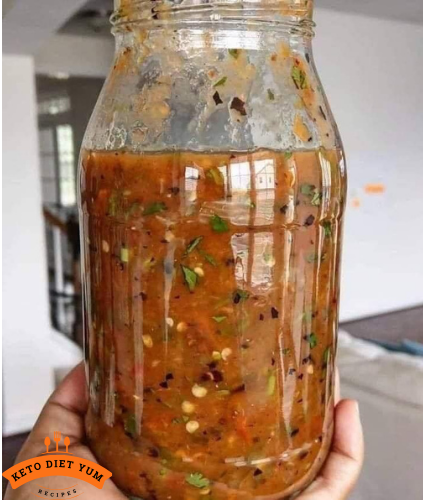 Homemade salsa picante