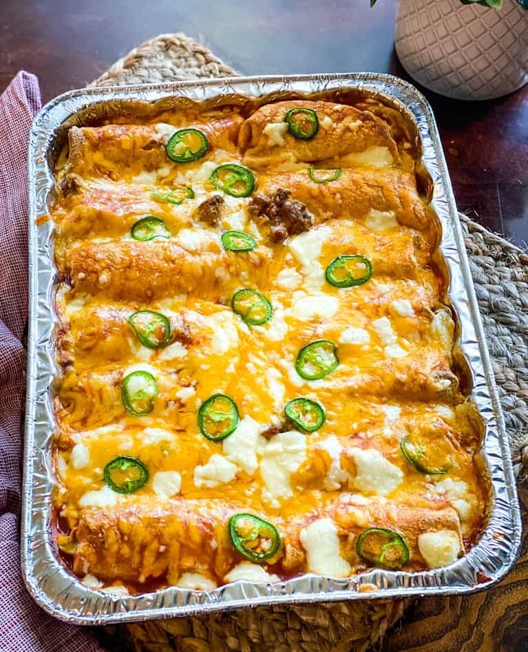 Easy Keto Beef and Cheese Enchiladas