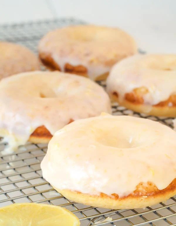 Gluten Free Baked Lemon Doughnuts