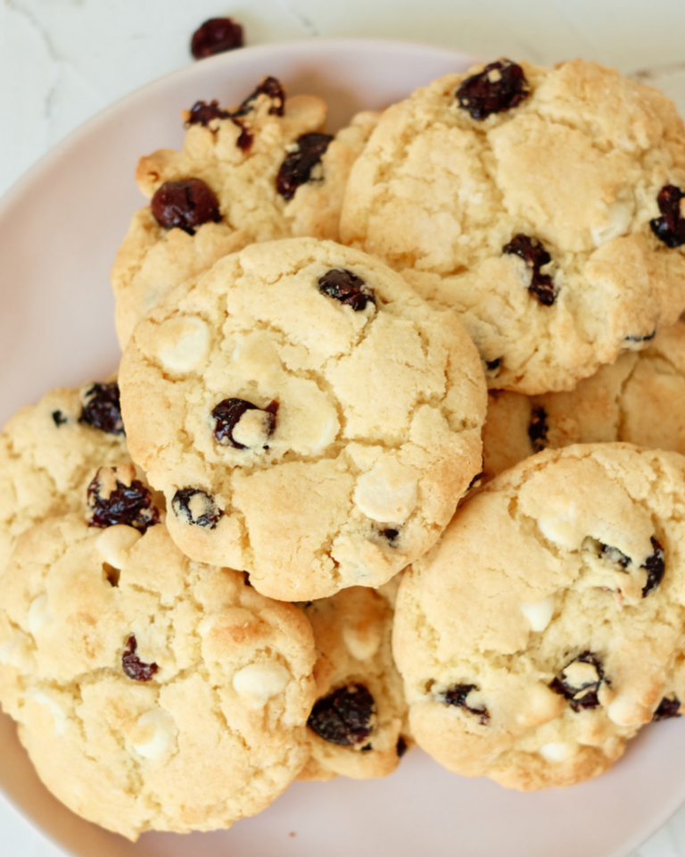 Gluten Free White Chocolate Cranberry Cookies