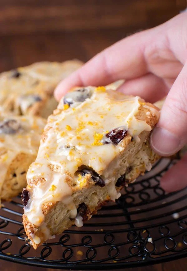 Gluten Free Cranberry Orange Scones