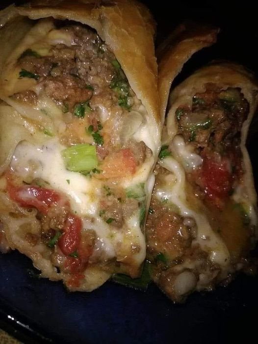 Beef And Cheese Chimichangas